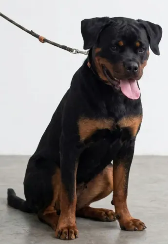 Filhota de Rottweiler com 5 meses ( Excelente Pedigree)