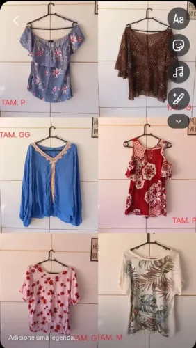Lote De Blusas- 10 Unidades Desapego Para Revenda Bazar\Brecho- lote 02
