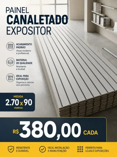 Painéis canaletados NOVOS ( Valor promocional)
