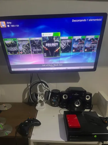Xbox 360 desbloqueado com 48 jogos