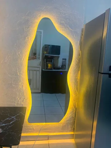 Espelho organico de led 3 cores