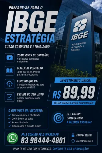 ? CURSO COMPLETO - IBGE ESTRATÉGIA ?