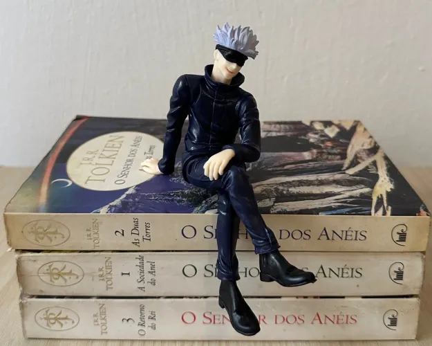 Satoru Gojo Jujutsu Kaisen Anime Boneco Sentado