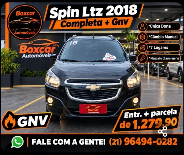 Chevrolet Spin LTZ 1.8 8V Econo.flex 5P Mec. 2018