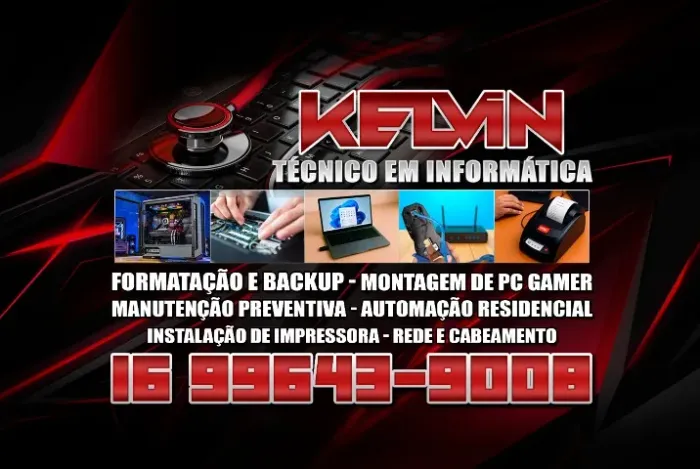 Técnico em Informática à Domicílio.