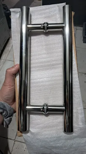 Puxador de box cromado redondo 30 cm