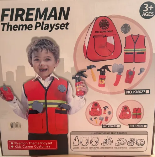 Kit Brinquedo Bombeiro Infantil