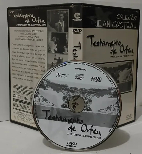 DVD TESTAMENTO DE ORFEU 1960-NV-ORIGINAL