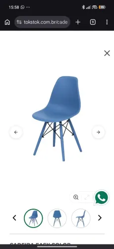 Cadeira TokStok azul