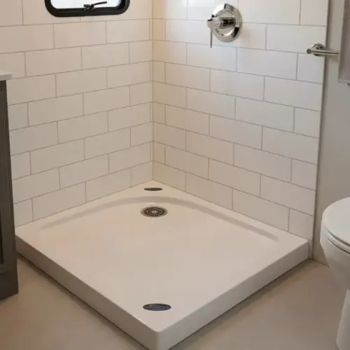 Piso box gel coat branco (Acquavitalle) 90cmx110cm