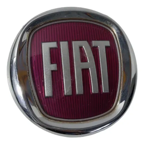 Emblema Grade Dianteira Fiat Uno Vivace 2014 2015 2016 2017 Prata