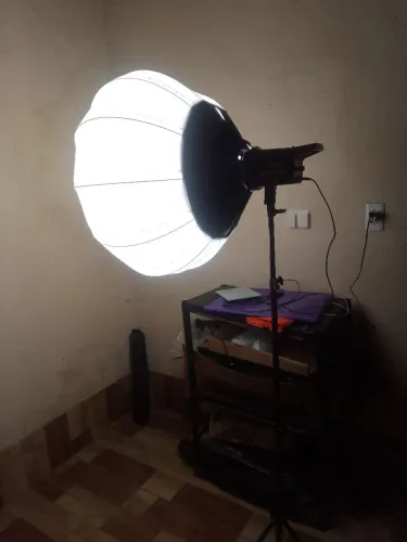 Kit iluminação softbox lanterna+tocha+tripe fotografia