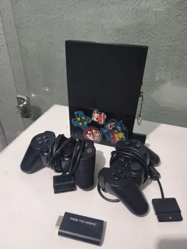 Playstation 2 destravado com dois controle e jogos no pendrive - tudo ok - aceito cartao