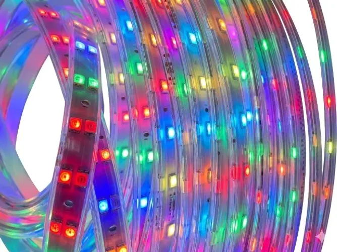 Fita mangueira led rgb a prova D água 10mm