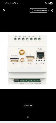 Controlador de Carregador de Veículo Elétrico ETEK EKEPC3-C/S.