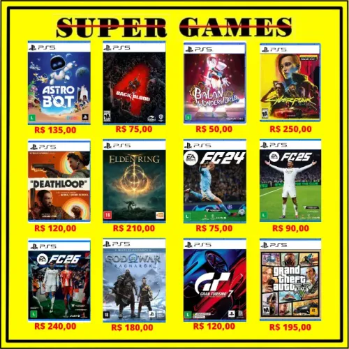 Jogos PS5 em até 6x sem juros, Loja física desde 2004, Próximo ao Metrô.