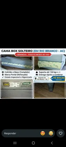Vende-se essa cama box