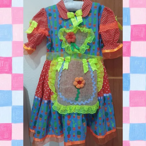 Vestido junino infantil