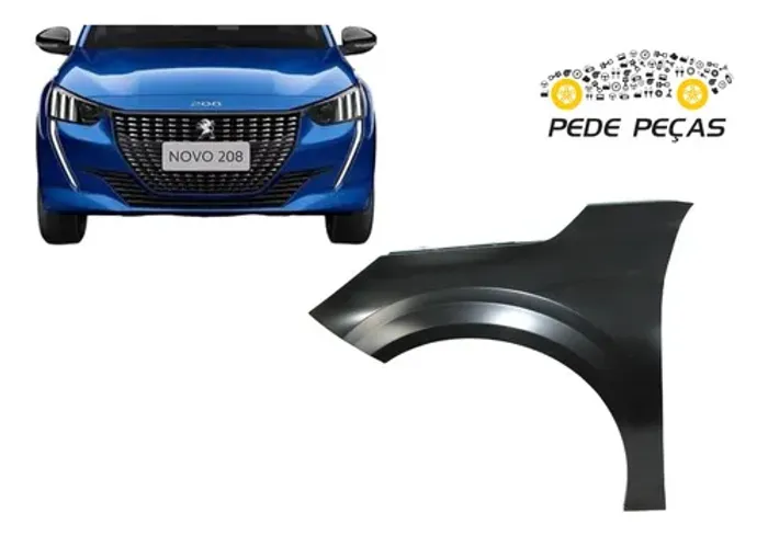 Paralama Peugeot 208 2021 2022 2023 2024 2025 2026