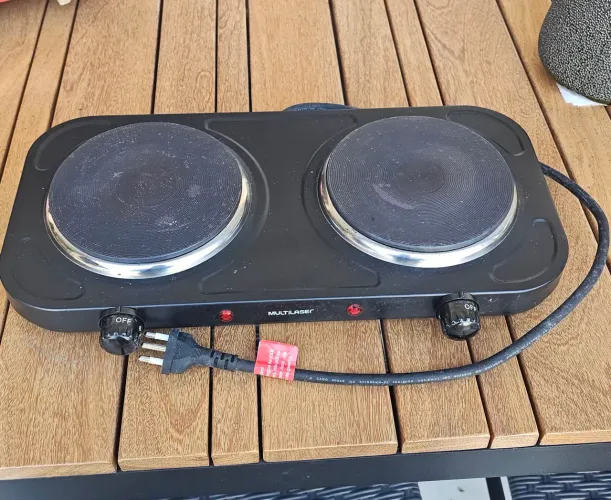 Fogão elétrico cooktop 2 bocas multilaser