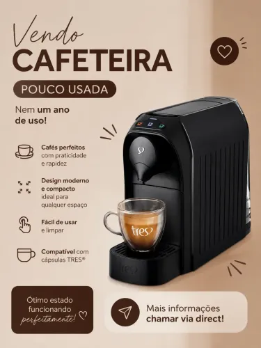 CAFETEIRA 3 CORAÇÕES