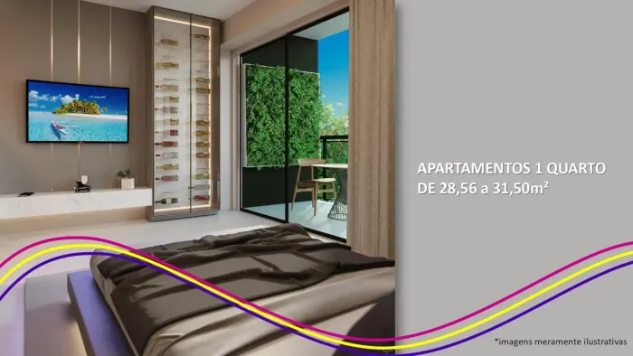 APARTAMENTO À VENDA EM MURO ALTO | REPASSE | 29,93M² | 1 QUARTO | 1 VAGA
