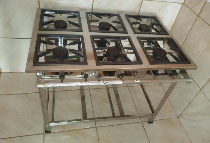 Fogão industrial inox alta e baixa pressão novos em 10x sem juros