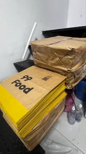Sacola de Kraft GG Embalagem para Delivery 