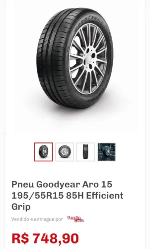 Pneu Goodyear aro 15