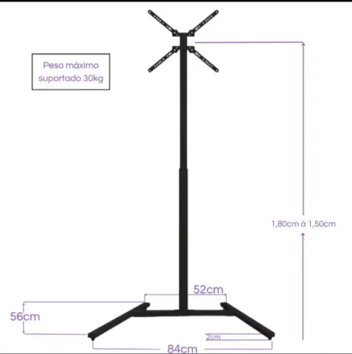 ? Suporte de Chão para TV ou Monitor | R$ 250