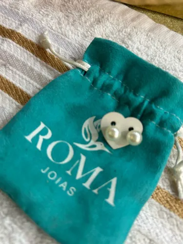 Brincos pérola Roma joias
