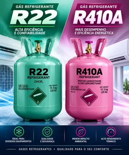 Gás r22 Gás r410a os dois por um único preço