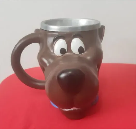 Caneca Scoby-Doo Em Resina 3d Decorativa Coleção