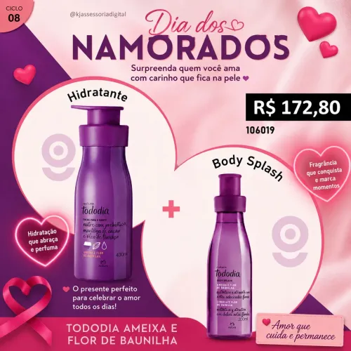 Kit Natura Todo dia Hidratante 400ml e Body Splash 