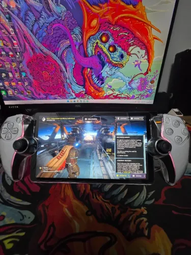 Playstation Portal com capa, case e película