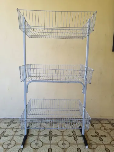 Cesto triplo aramado expositor