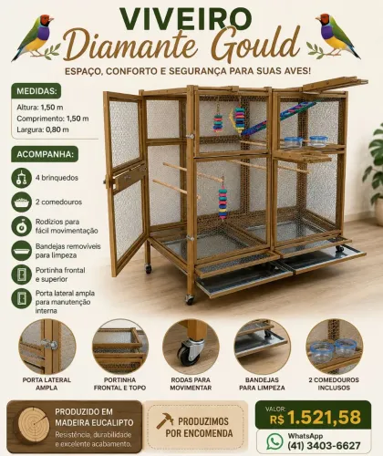 Viveiro Diamante Gould