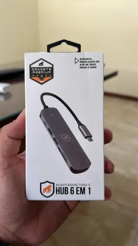 Adaptador Tipo-c Hub 6 em 1 Gshield 