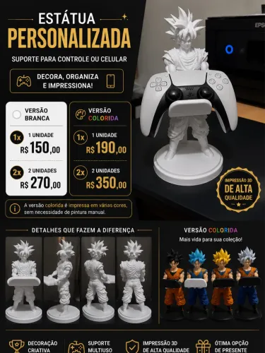 Suporte para controle Gamer 3D