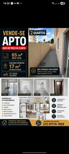 Passo financiamento  de apartamento  NOVO! Na região da Pampulha ao lado do zoológico. 