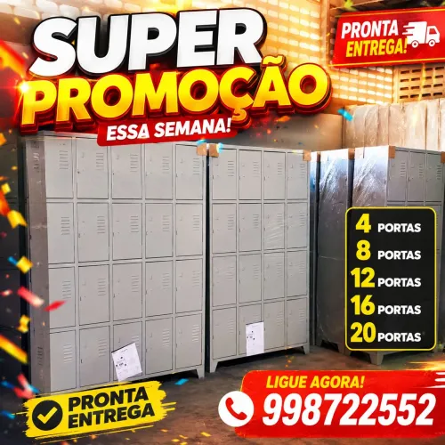 Armário pra vestiários novos com entrega imediata 