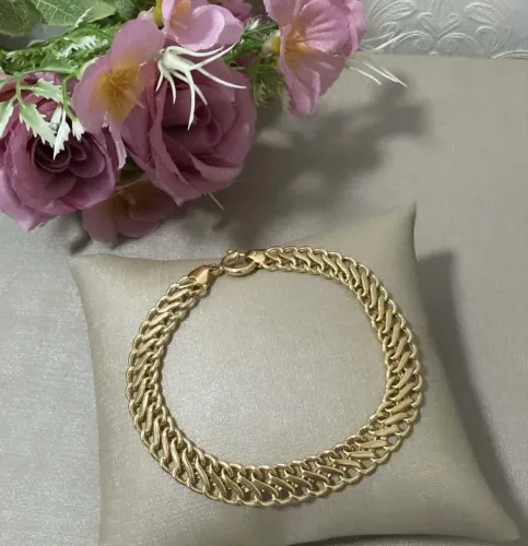 Pulseira em ouro 18k, peso 8.0 gr
