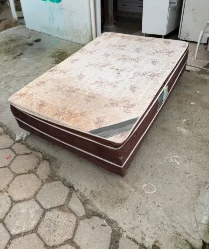 Cama box casal conjugada