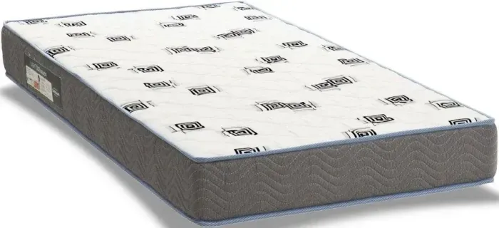 Colchão Para Cama Solteiro Espuma Confortável Promoção Cinza