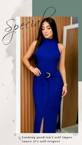 Vestido Liz Feminino Gola Alta Modelador Cinto Com Fivela Tamanho M Novo