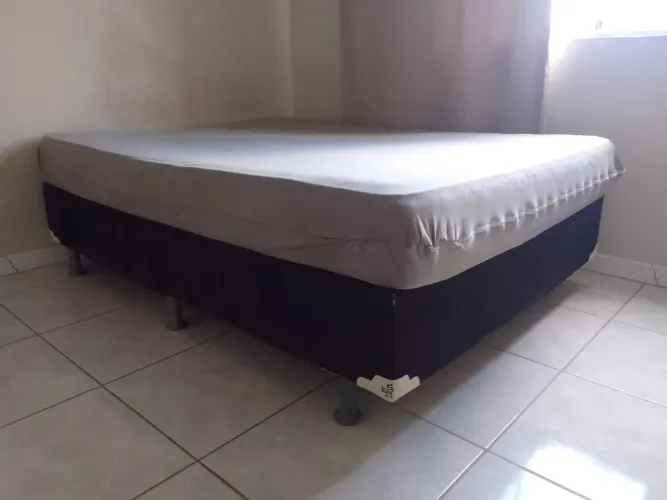 Cama Box Casal com Colchão 