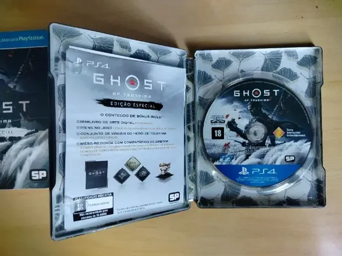 Ghost of tsushima ps4 edição steelbook