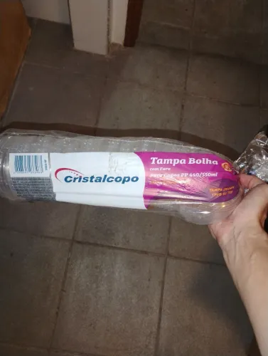Tampa bolha cristal copo 440 ml
