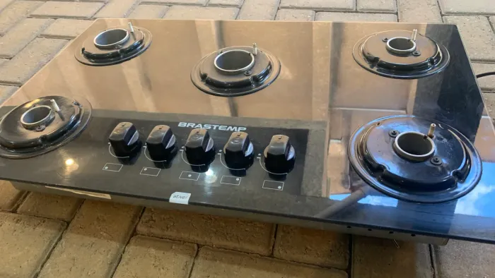Fogão cooktop 5 bocas Brastemp 