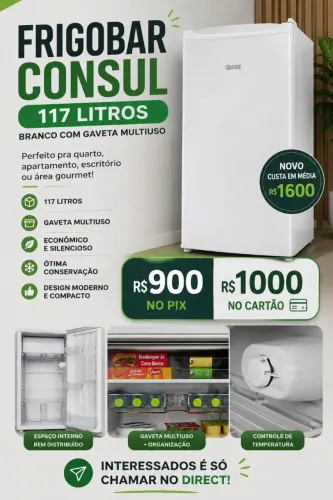 Frigobar Consul 117L branco